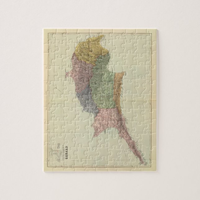 Quebra-cabeça Chipre (Vertical)