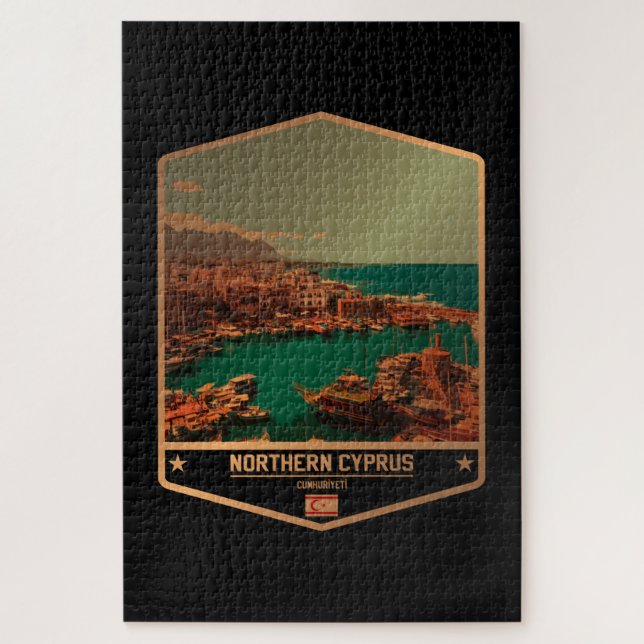 Quebra-cabeça Chipre norte (Vertical)