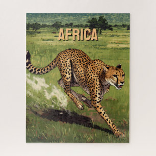 Quebra-cabeça Chita Cênica Retro África