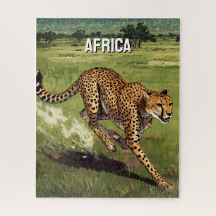 Quebra-cabeça Chita Cênica Retro África