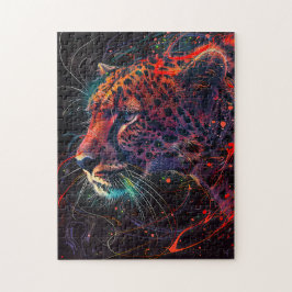 Quebra-cabeça Chita com trilhos vermelhos leves