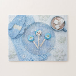 Quebra-cabeça Chocolate quente em clima frio