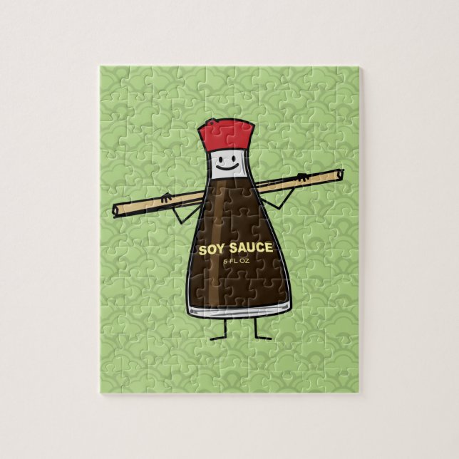 Quebra-cabeça Chopsticks do asiático do condimento da garrafa do (Vertical)