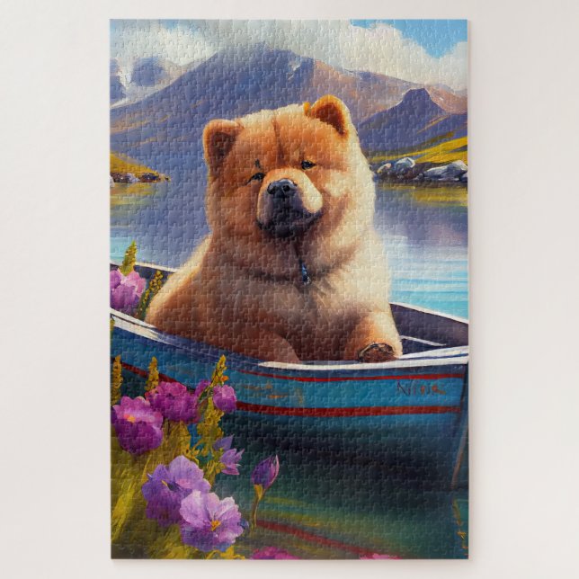 Quebra-cabeça Chow Chow em um Paddle: Uma aventura cênica (Vertical)