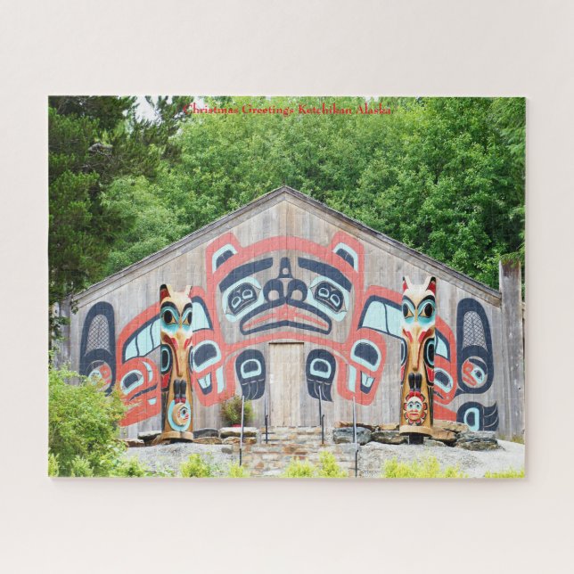 Quebra-cabeça Chrismas Saudações Ketchikan Alaska (Horizontal)
