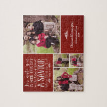 Christian Christmas Collage Luke 2 Photo Red