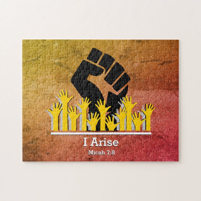 Quebra-cabeça Christian I ARISE Micah 7:8 Motivational (Horizontal)