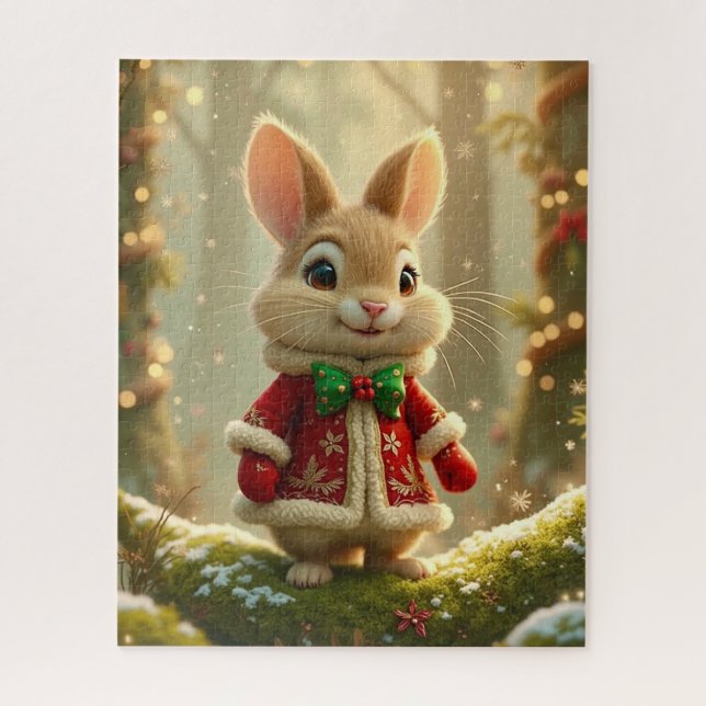 Quebra-cabeça Christmas Bunny Puzzle (Vertical)