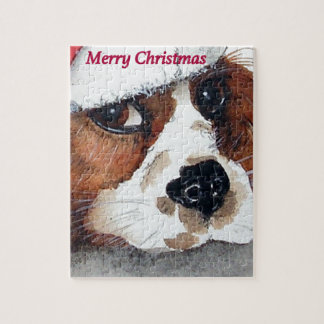 Quebra-cabeça Christmas Cavalier King Charles Spaniel