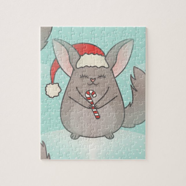 Quebra-cabeça christmas chinchillas (Vertical)