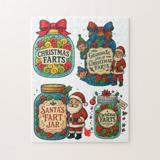 Quebra-cabeça Christmas Fart Jars 100% Organic Holiday Fun