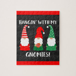 Quebra-cabeça Christmas Gnomes Cute Holiday