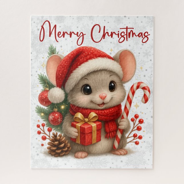 Quebra-cabeça Christmas Mouse Puzzle (Vertical)