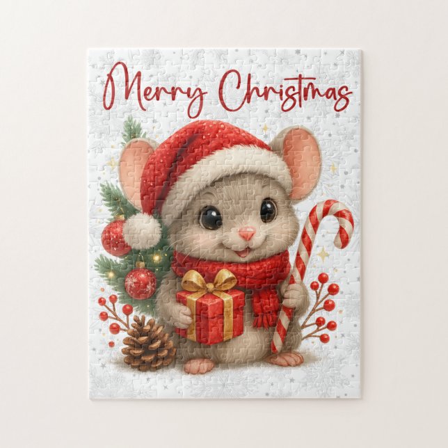 Quebra-cabeça Christmas Mouse Puzzle (Vertical)