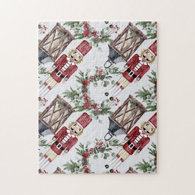 Quebra-cabeça Christmas nutcrackers and lanterns (Vertical)