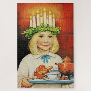 Quebra-cabeça “Christmas Tea” by Jenny Nystrom