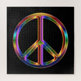 Quebra-cabeça Chrome Peace Sign