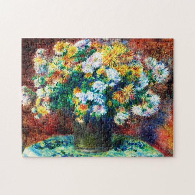 Quebra-cabeça Chrysanthemums por Pierre-Auguste Renoir (Horizontal)