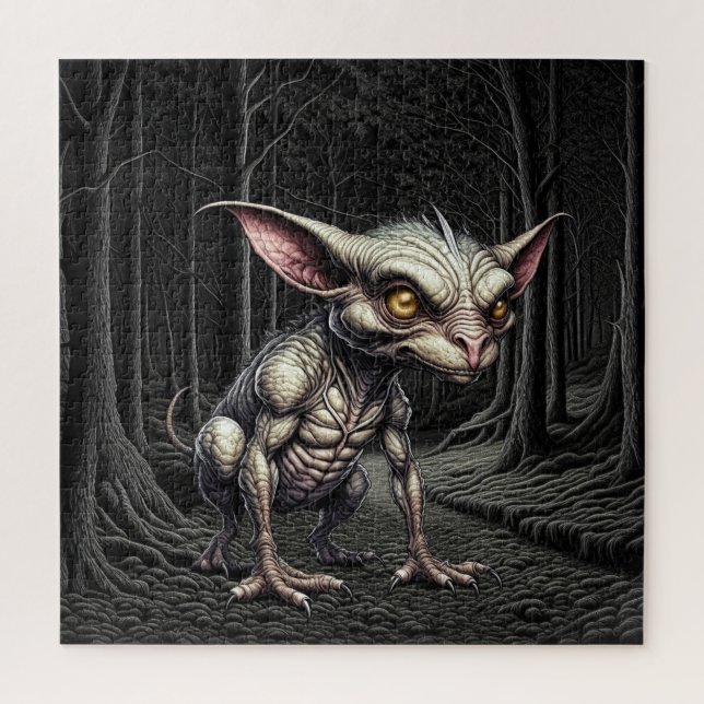 Quebra-cabeça Chupacabra no Woods Cryptid (Vertical)