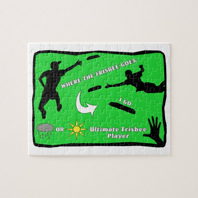 Quebra-cabeça Chuva final ou brilho do Frisbee (Horizontal)