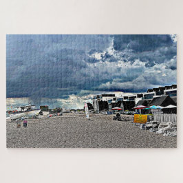 Quebra-cabeça Chuva sobre a praia do pescador Hythe
