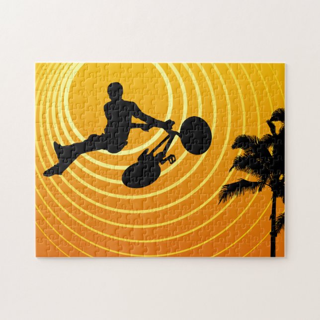 Quebra-cabeça ciclismo de cena solar (Horizontal)
