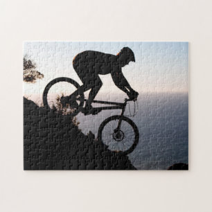 Quebra-cabeça Ciclista de Mountain Bike. Lions Head, Cidade do C