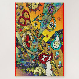 Quebra-cabeça Ciclo de Vida Psicodélico Retroativo Dos 60 Anos