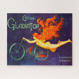 Quebra-cabeça Ciclos Gladiator Cartaz de Anúncio de Ciclismo Fra