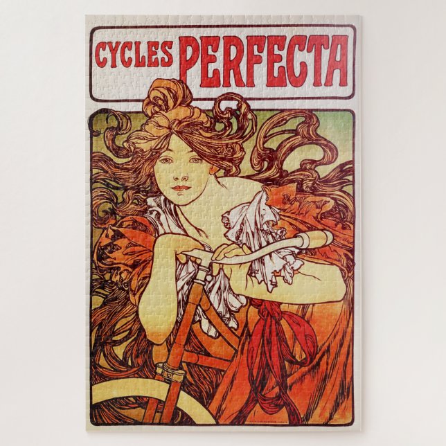 Quebra-cabeça Ciclos Perfecta de Alphonse Mucha (Vertical)