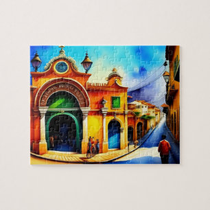Quebra-cabeça Cidade Antiga Vintage