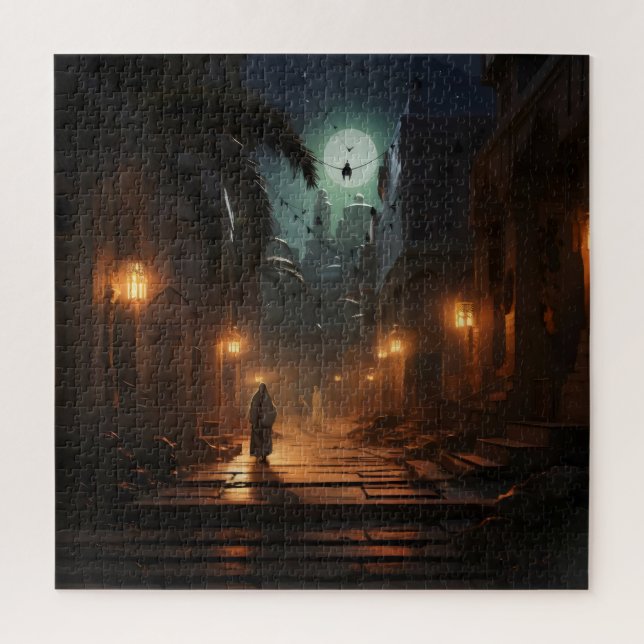 Quebra-cabeça Cidade Árabe à Noite (Vertical)
