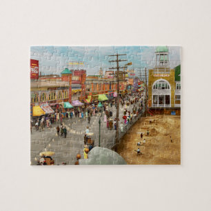 Quebra-cabeça Cidade - Atlantic City NJ - cais de aço 1909