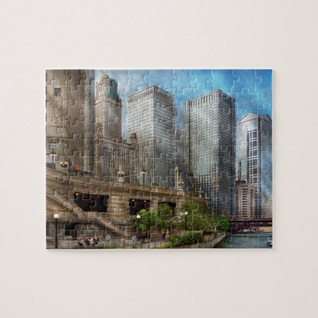 Quebra-cabeça Cidade - Chicago IL - Continuando uma Legado (Horizontal)