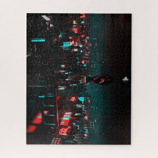 Quebra-cabeça Cidade Cibernética Escura