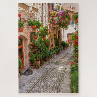 Quebra-cabeça Cidade da Toscana - uma rua de pedra calada