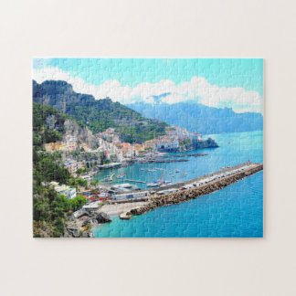Quebra-cabeça Cidade de Amalfi, costa italiana, cenário de viage