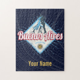 Quebra-cabeça Cidade de Buenos Aires Argentina Retro Tango Vinta