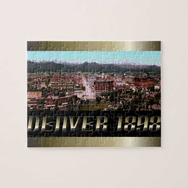 Quebra-cabeça Cidade de Denver 1898 (Horizontal)