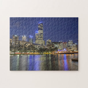 Quebra-cabeça Cidade de Melbourne sobre Yarra