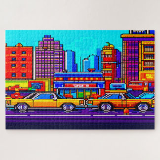 Quebra-cabeça cidade de pixel