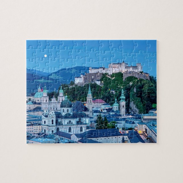 Quebra-cabeça Cidade de Salzburg, Áustria (Horizontal)