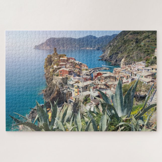 Quebra-cabeça Cidade de Vernazza no Cinque Terre (Horizontal)