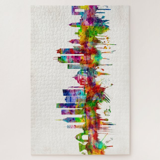 Quebra-cabeça Cidade do México - Linha do Skyline (Vertical)