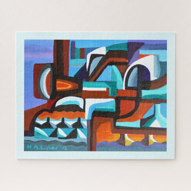 Quebra-cabeça Cidade do Oceano (Horizontal)