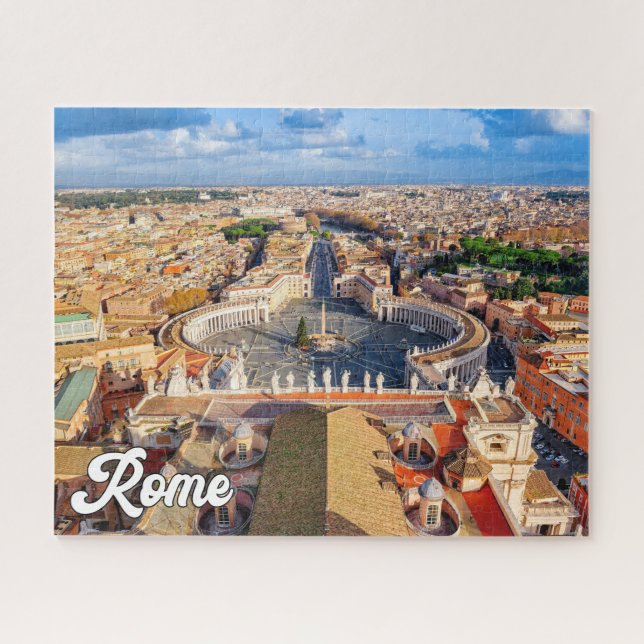 Quebra-cabeça Cidade do Vaticano Histórica, Roma, Itália (Horizontal)