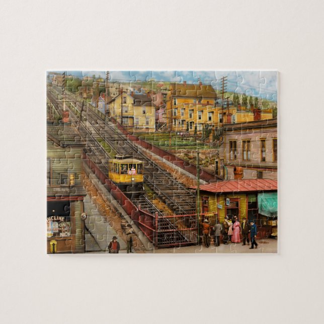 Quebra-cabeça Cidade - Duluth, MN - Incline da Seventh Ave West  (Horizontal)