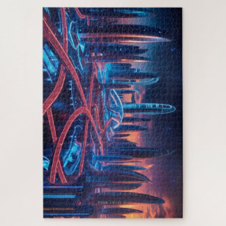 Quebra-cabeça Cidade Futurística