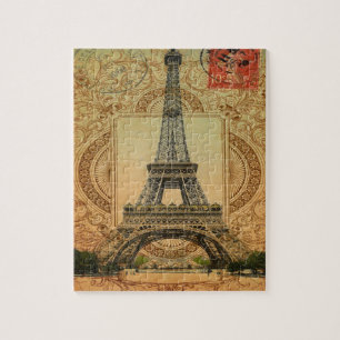 Quebra-cabeça cidade moderna francesa paris eiffel torre