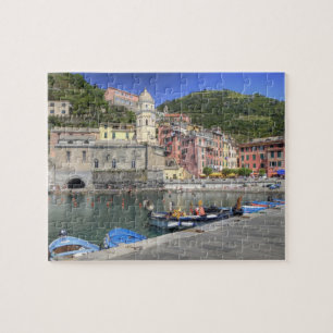 Quebra-cabeça Cidade na encosta de Vernazza, Cinque Terre, Ligúr